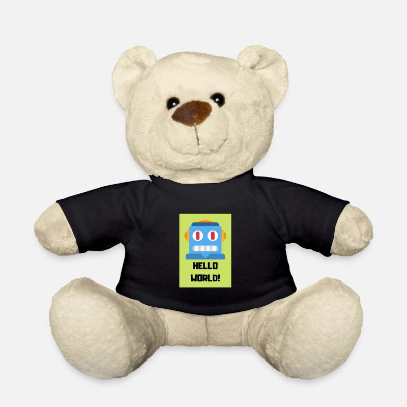 HELLO WORLD - Teddy Bear - black
