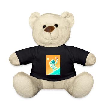 Astronaut mit Eiscreme - Teddy - Schwarz - Vorne