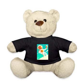 Astronaut mit Eiscreme - Teddy - Schwarz - Vorne