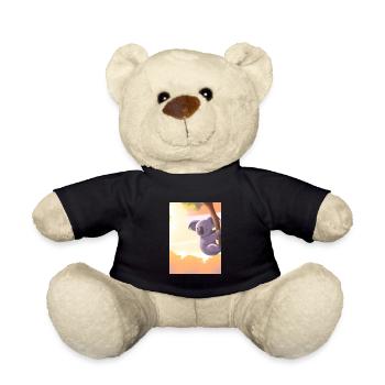 Ein Koala hängt an einem Baum - Teddy - Schwarz - Vorne