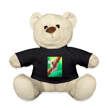 Ein Koala hängt an einem Baum - Teddy - Schwarz - Vorne