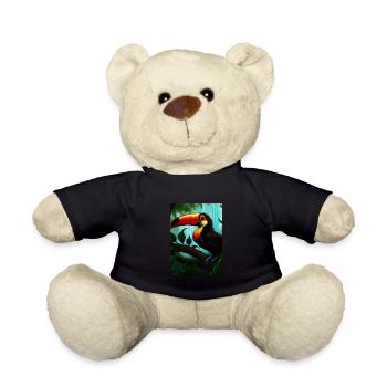 Tukan im Dschungel - Teddy - Schwarz - Vorne