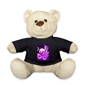 Niedlicher Oktopus - Teddy - Schwarz - Vorne