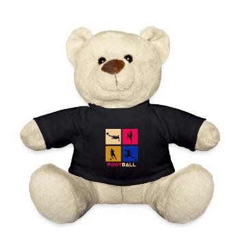 T shirt football - Nounours - noir - Devant