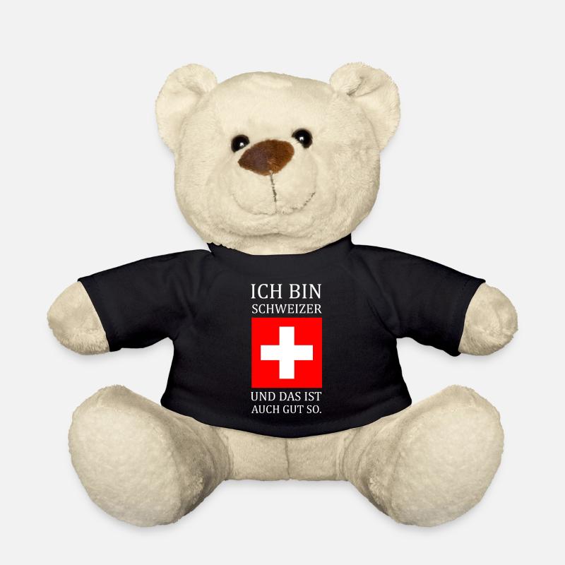 Schweiz/Schweizer - Teddy - Schwarz