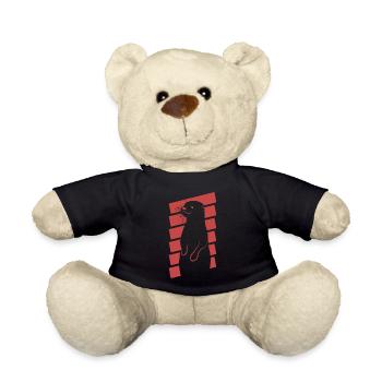 Motif mignon de loutres - Nounours - noir - Devant