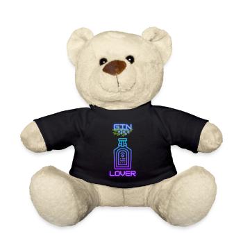 Gin Lover, Gin Lover - Teddy Bear - black - Front