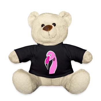 Flamingos Flamingo - Teddy Bear - black - Front