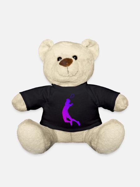Joueuse de badminton Badminton Badminton Badminton - Nounours - noir