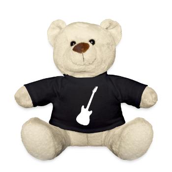 Guitar Player Guitar Gitarrist Herren Gitarre - Teddy - Schwarz - Vorne