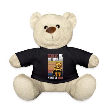 Hate Crowd Misanthrope Irony - Teddy Bear - black - Front