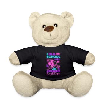 Soirée disco néon des années 80 - Nounours - noir - Devant