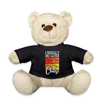 Käseliebhaber Foodie Käserei - Teddy - Schwarz - Vorne