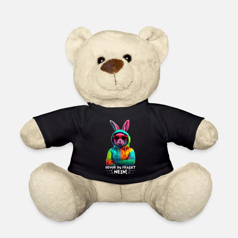 Hase Kaninchen Sonnenbrille Bunt Cooler Hasen - Teddy - Schwarz