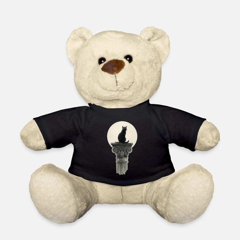 Schwarz Katze - Teddy - Schwarz