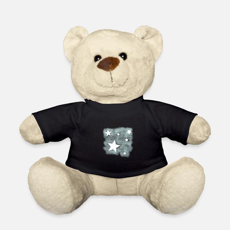 Sterne am Nachthimmel, Sternenhimmel. - Teddy - Schwarz