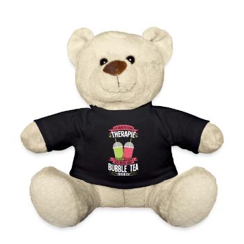 Bubble Tee Boba Trinker Boba Tea Geschenk - Teddy - Schwarz - Vorne