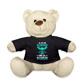 Klempner Beruf Installateur Geschenk - Teddy - Schwarz - Vorne