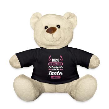 Tante Familie Schwester Geschenk - Teddy - Schwarz - Vorne