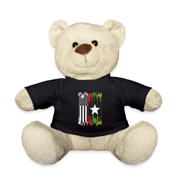 Myanmar Flagge Asien Birma Burma Urlaub - Teddy - Schwarz - Vorne