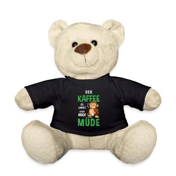 Kaffee Zubehör Koffein Getränk Wachmacher Kaffee - Teddy - Schwarz - Vorne