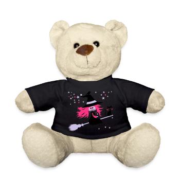 witch - Teddy Bear - black - Front
