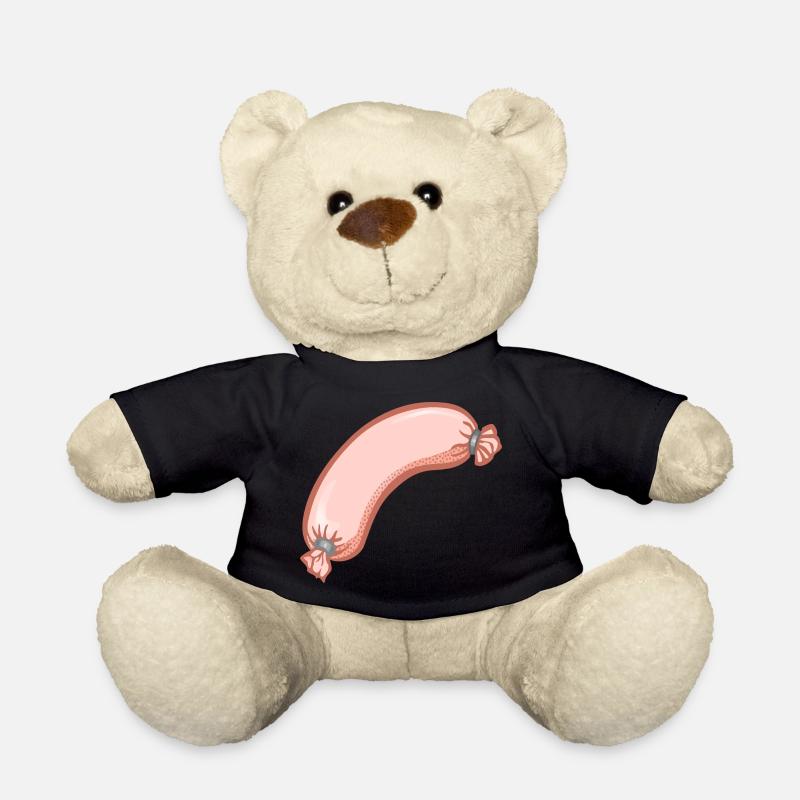 Wurst,esse,würstchen - Teddy - Schwarz