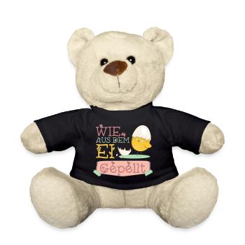 Küken: Wie aus dem Ei gepellt - frisch geschlüpft - Teddy - Schwarz - Vorne