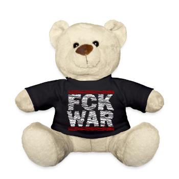 FCK WAR – Anti-Kriegs-Statement - Teddy - Schwarz - Vorne