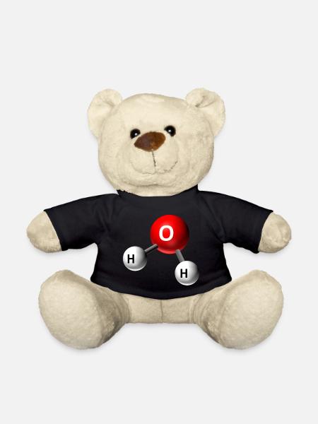 Water Molecule Graphic - Teddy Bear - black