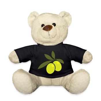 Olive Olivenbaum Geschenk - Teddy - Schwarz - Vorne