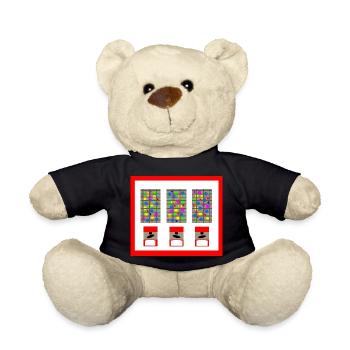 Kaugummiautomat Bubble Gum Kindheit Kaugummi - Teddy - Schwarz - Vorne