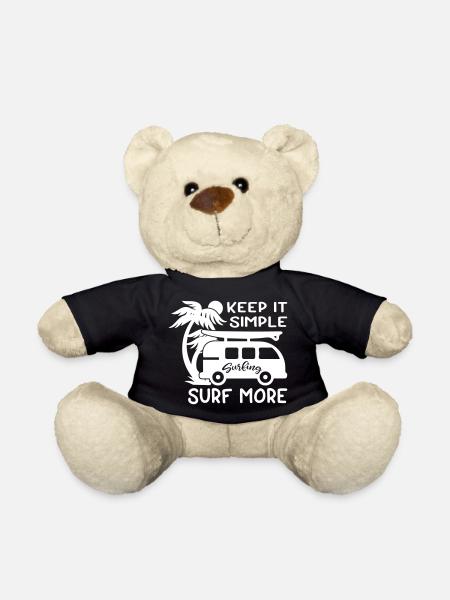 Keep It Simple Surf More - Teddy - Schwarz