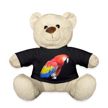 parrot - Teddy Bear - black - Front