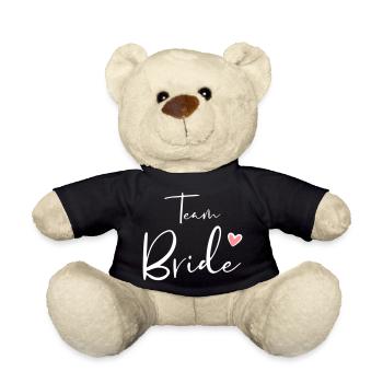Team Bride Herz Junggesellinnenabschied Geschenk - Nounours - noir - Devant