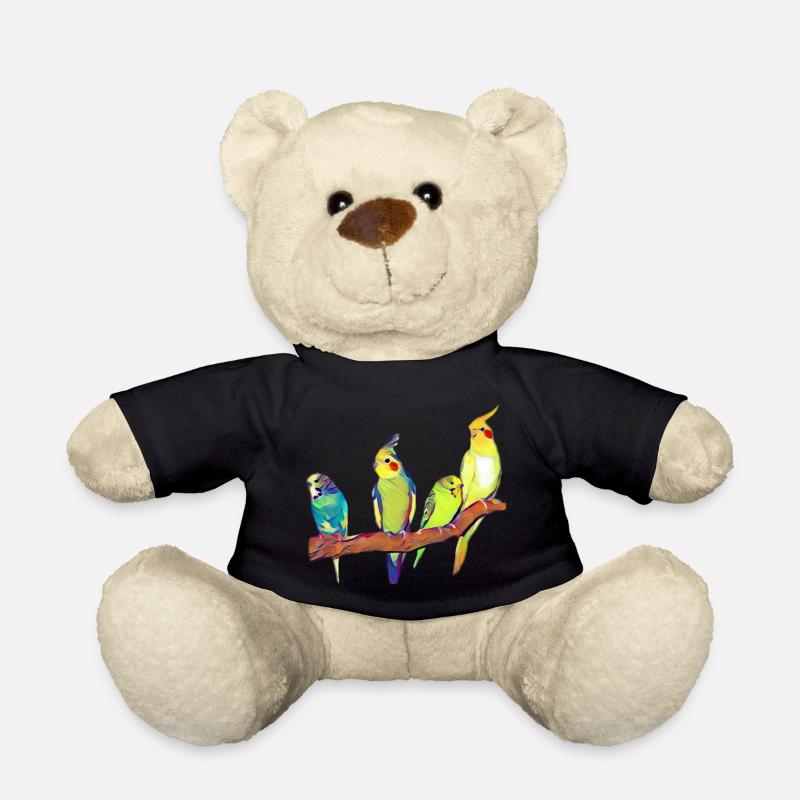 Vogelbande Wellensittich und Nymphensittich - Teddy - Schwarz