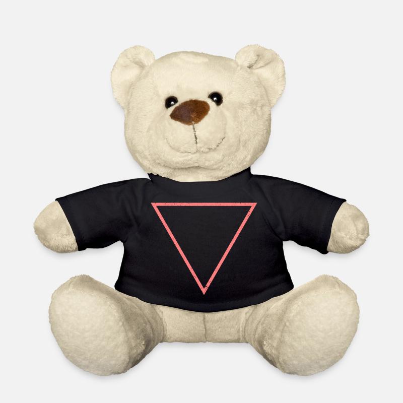 triangle rose - Nounours - noir