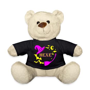 Hexe Halloween Walpurgisnacht - Teddy - Schwarz - Vorne