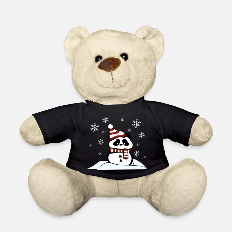 panda neige - Nounours - noir