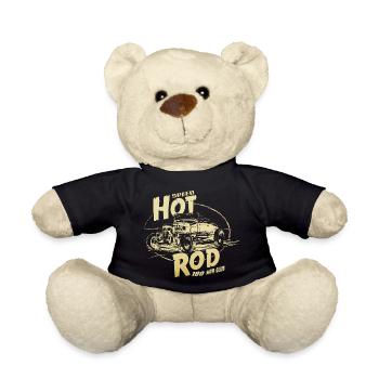 Hot rod garage V8 - Teddy Bear - black - Front
