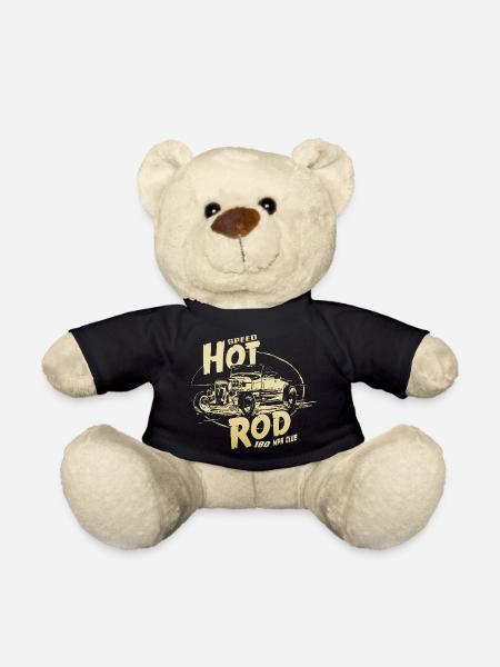 Hot rod garage V8 - Teddy Bear - black