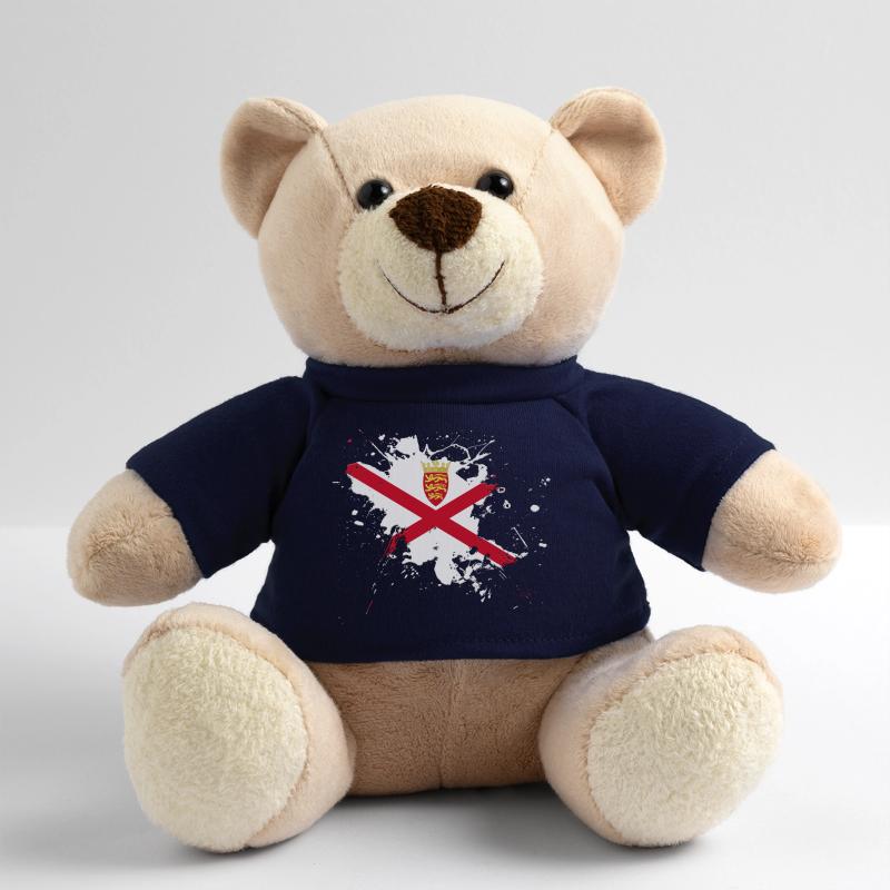 Drapeau Jersey comme une touche de couleur Nounours