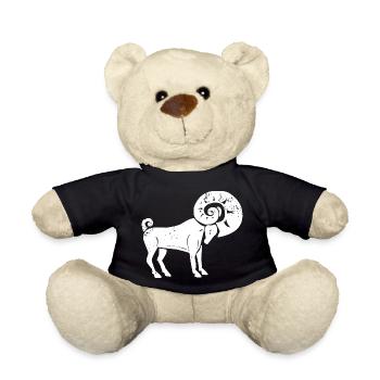 Zodiac sign aries - Teddy Bear - black - Front