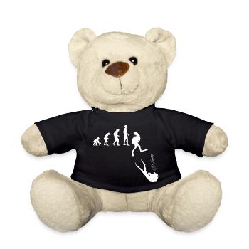 Evolution Idee: Entwicklung der Frau zur Taucherin - Teddy - Schwarz - Vorne