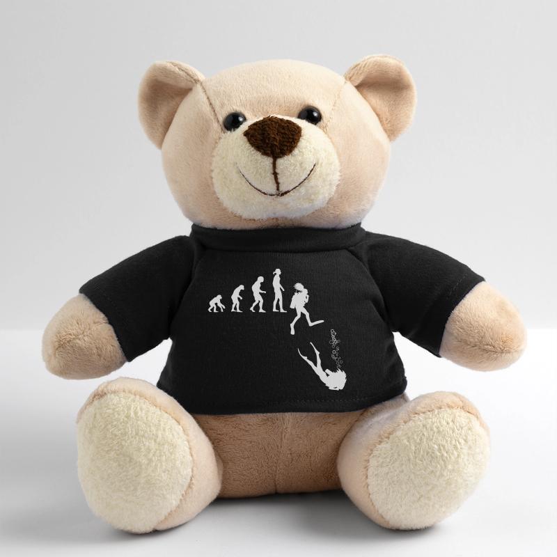 Evolution Idee: Entwicklung der Frau zur Taucherin Teddy