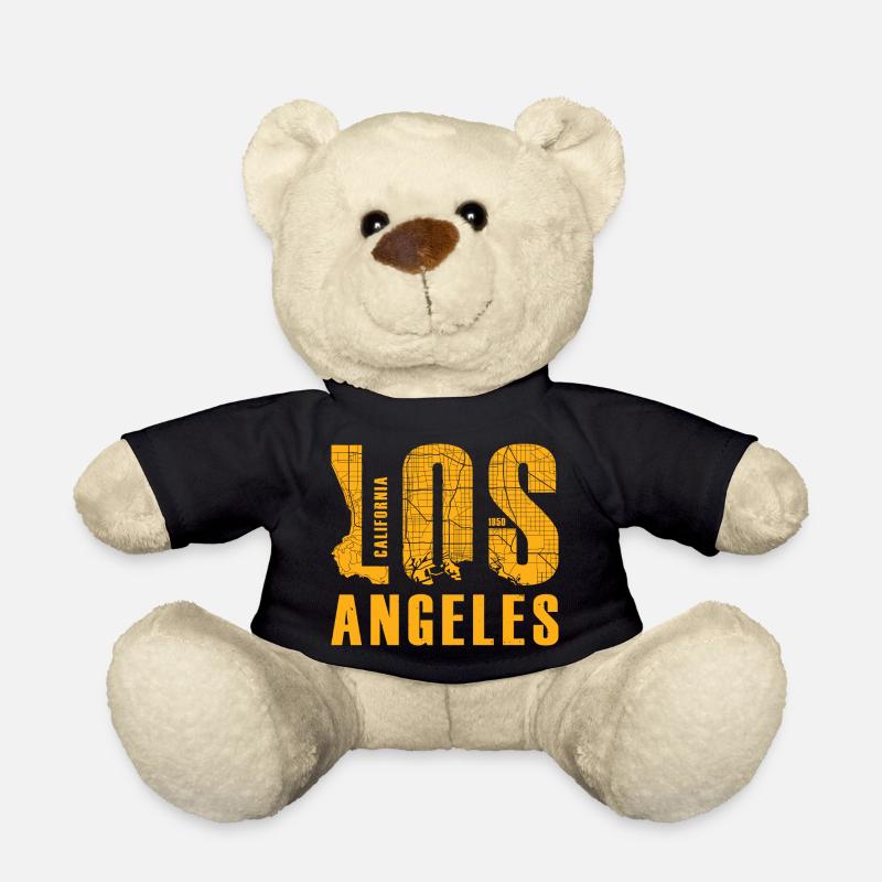Los Angeles California - Teddy Bear - black