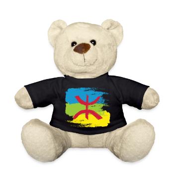Amazigh Flag (Artistic variant) - Teddy Bear - black - Front