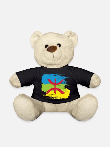 Drapeau Amazigh (Variante artistique) - Nounours - noir