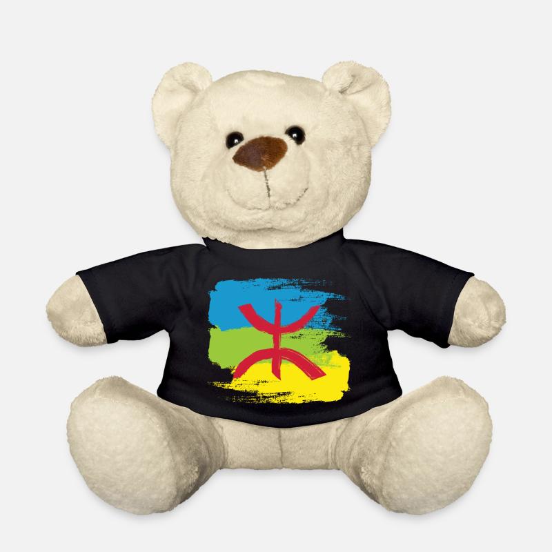 Amazigh Flag (Artistic variant) - Teddy Bear - black