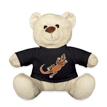 Monitor lizard - Teddy Bear - black - Front